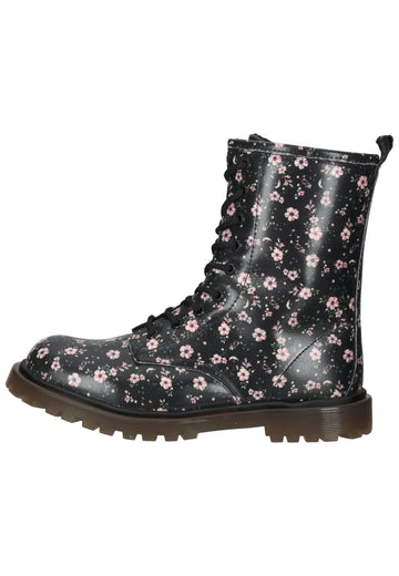Primigi Stiefelette Lederimitat Schwarz/Rosa - surf4shoes