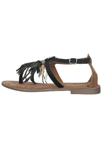 Dockers Sandalen Leder Schwarz/Braun - surf4shoes