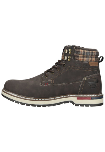 Dockers Stiefelette Lederimitat Dunkelbraun - surf4shoes