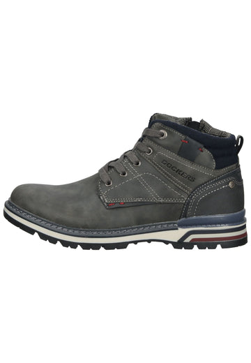 Dockers Stiefelette Lederimitat Dunkelgrau - surf4shoes