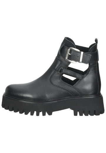 Bronx Stiefelette Nappaleder Schwarz - surf4shoes