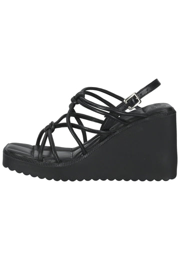 Bronx Sandalen Leder Schwarz - surf4shoes