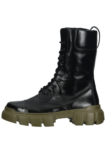 Högl Stiefelette Glattleder Schwarz Kombi - surf4shoes