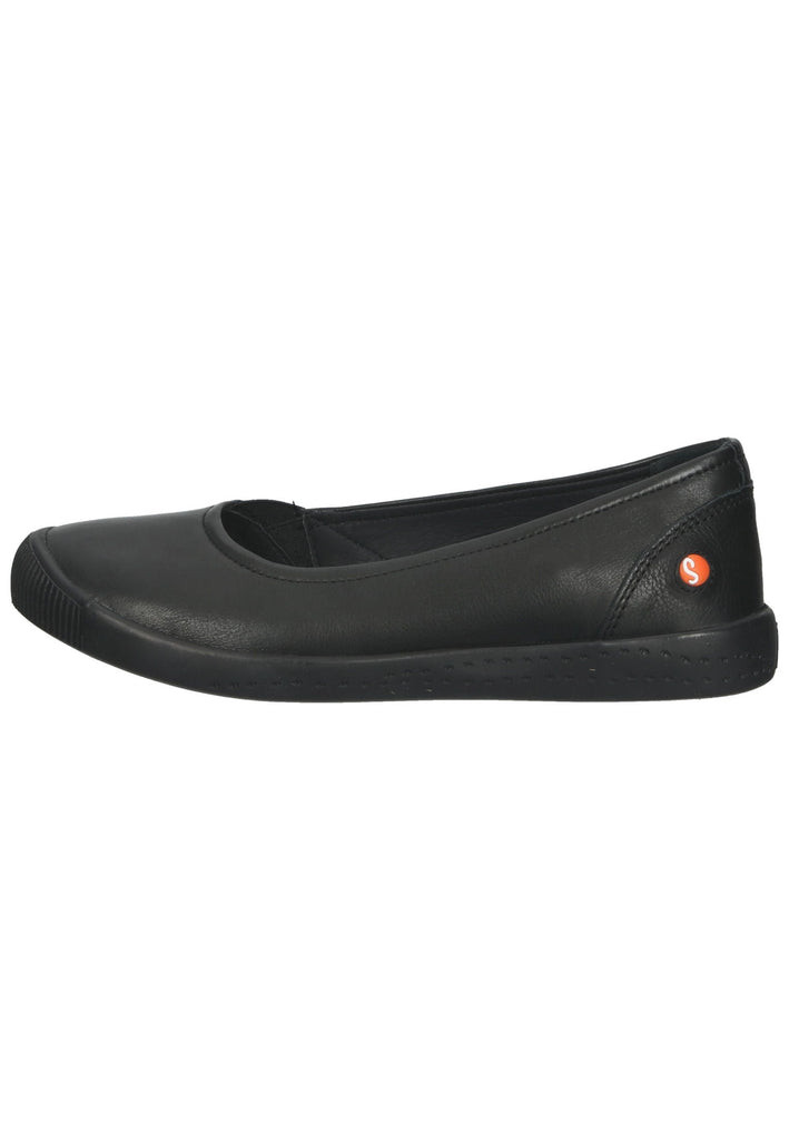 softinos Ballerinas Leder Schwarz - surf4shoes