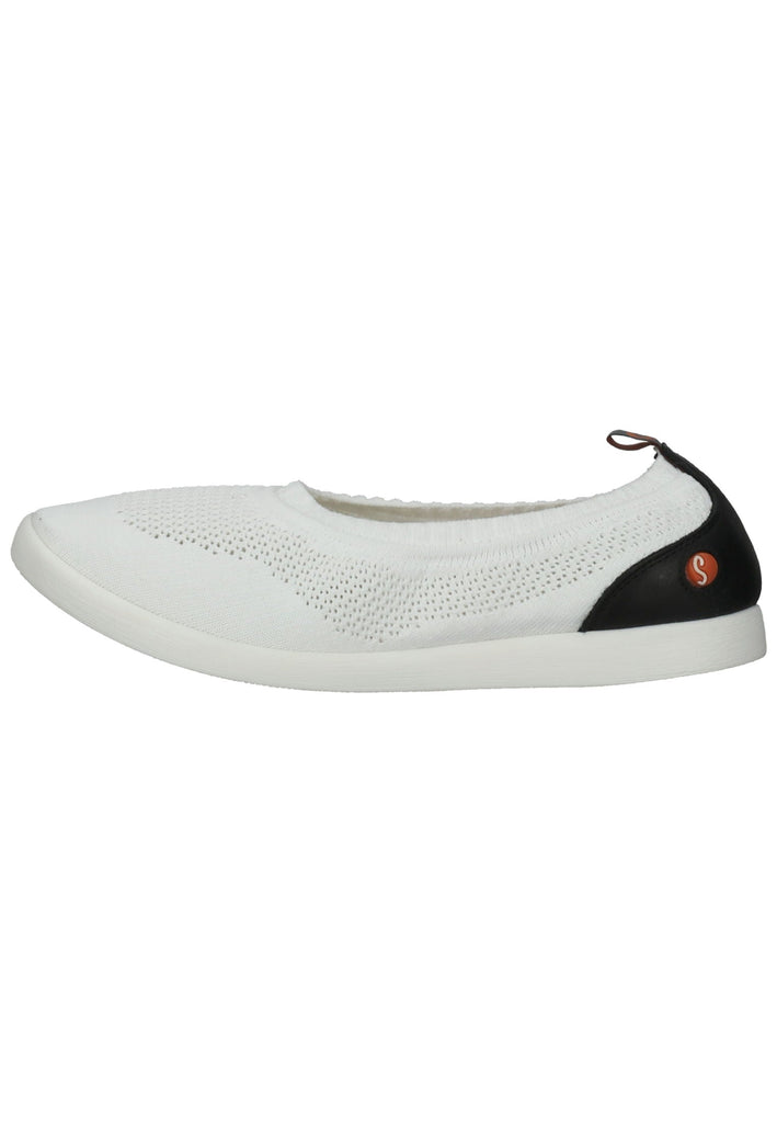 softinos Ballerinas Leder/Textil Weiß - surf4shoes