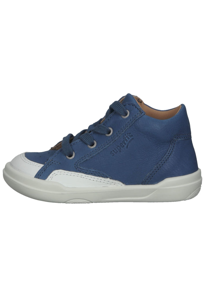 Superfit Halbschuhe Nappaleder Blau/Weiß - surf4shoes