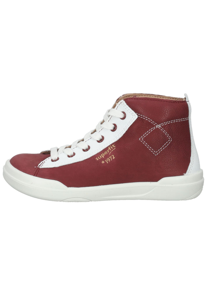 Superfit Halbschuhe Nappaleder Rot/Weiß - surf4shoes