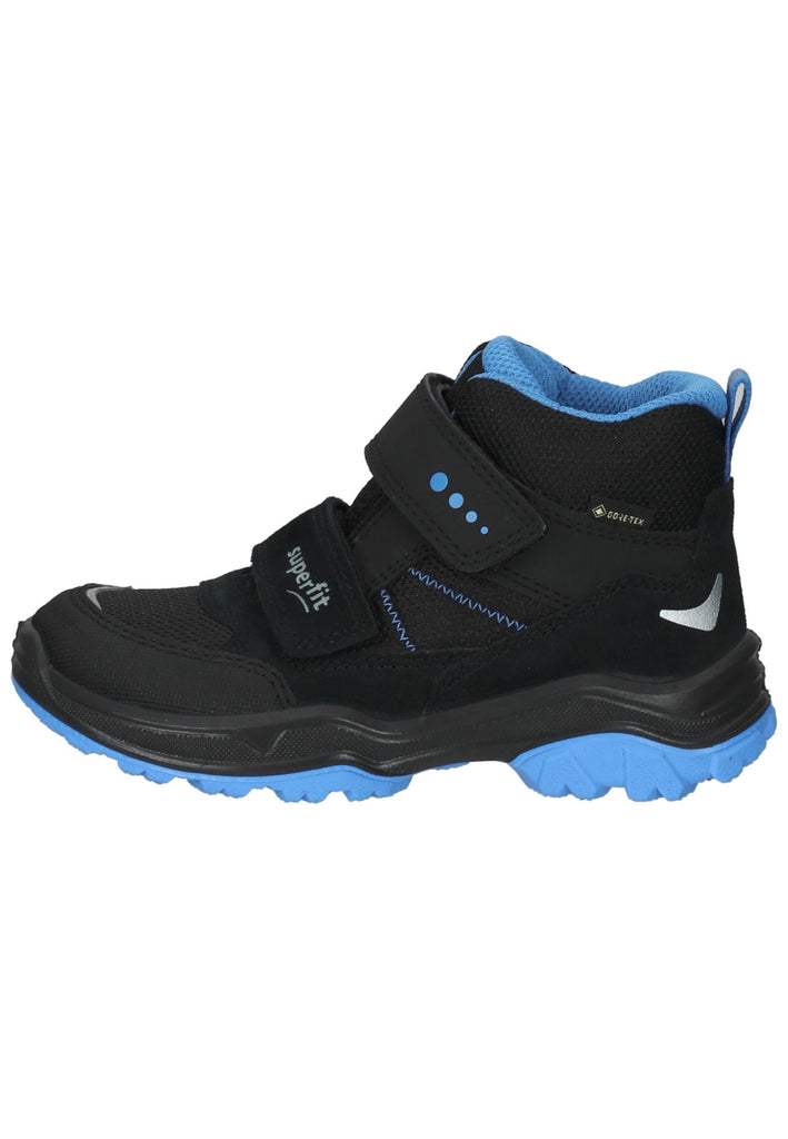 Superfit Stiefelette Veloursleder/Synthetik Schwarz/Blau - surf4shoes