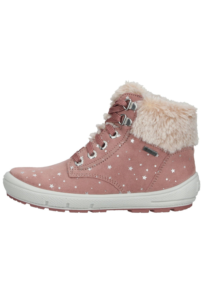 Superfit Stiefelette Veloursleder/Textil Rosa Warmfutter - surf4shoes