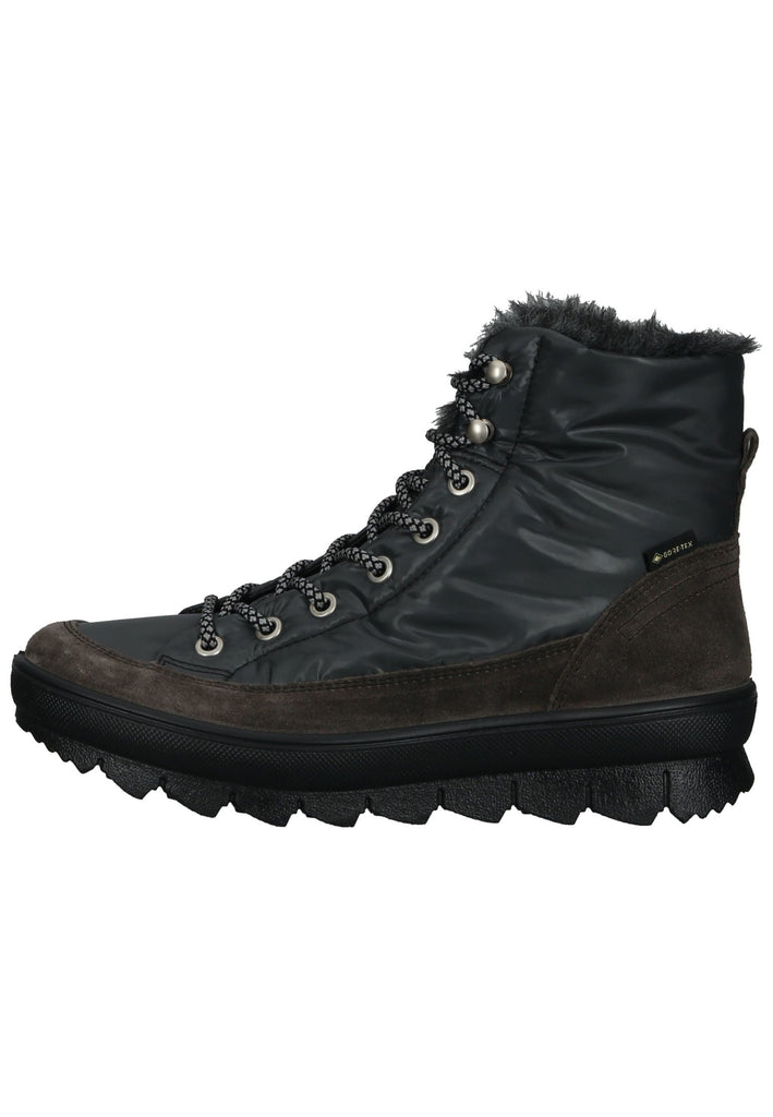 Legero Stiefelette Veloursleder/Textil Grau Warmfutter - surf4shoes