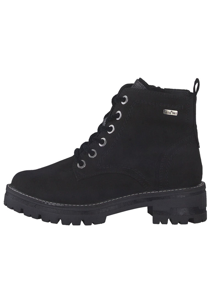Jana Stiefelette Textil Schwarz - surf4shoes