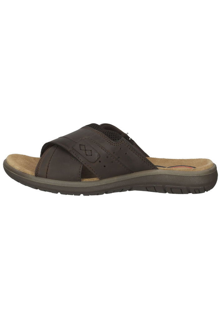 Salamander Pantoletten Lederimitat Braun - surf4shoes