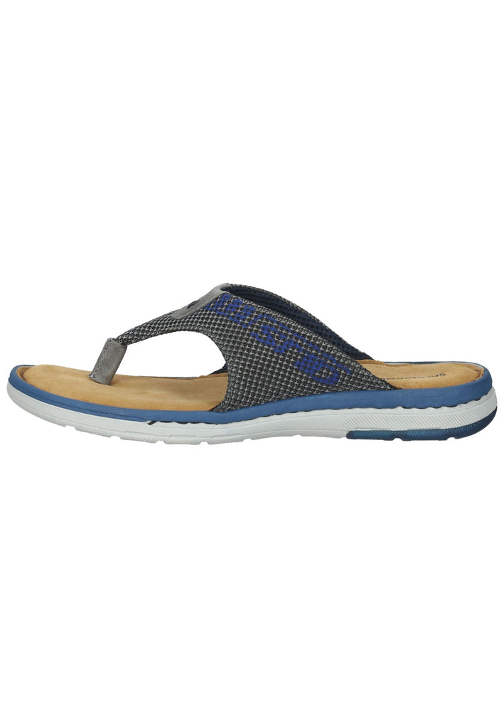 Salamander Zehensteg Lederimitat/Mesh Grau/Blau - surf4shoes