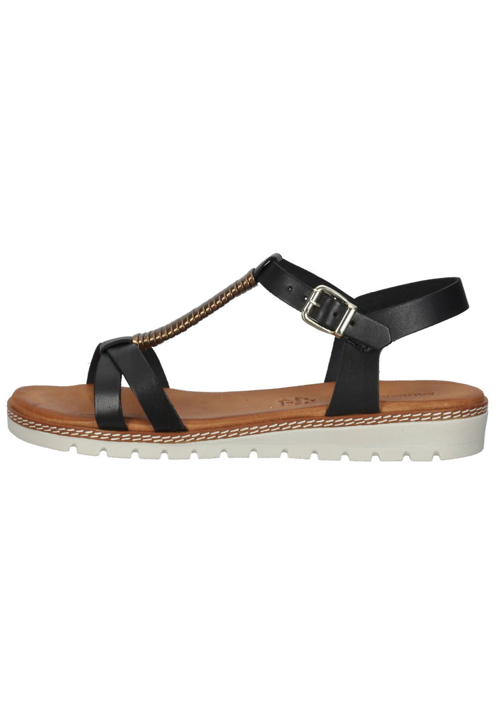 Salamander Sandalen Glattleder Schwarz - surf4shoes