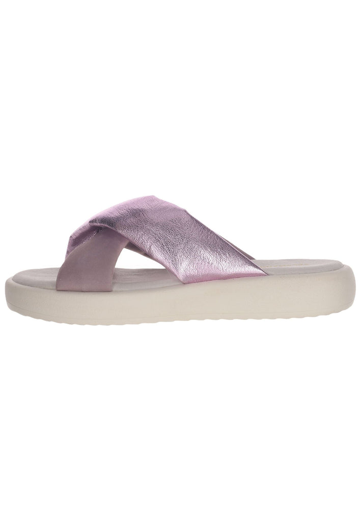 Salamander Pantoletten Lederimitat Lilac - surf4shoes