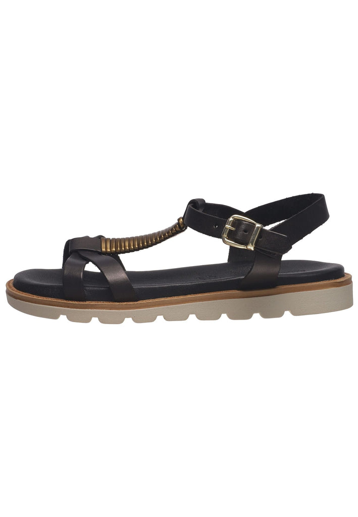 Salamander Sandalen Glattleder Schwarz - surf4shoes