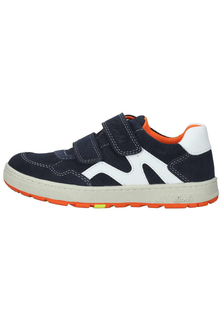Lurchi Sneaker Veloursleder Navy/Orange - surf4shoes
