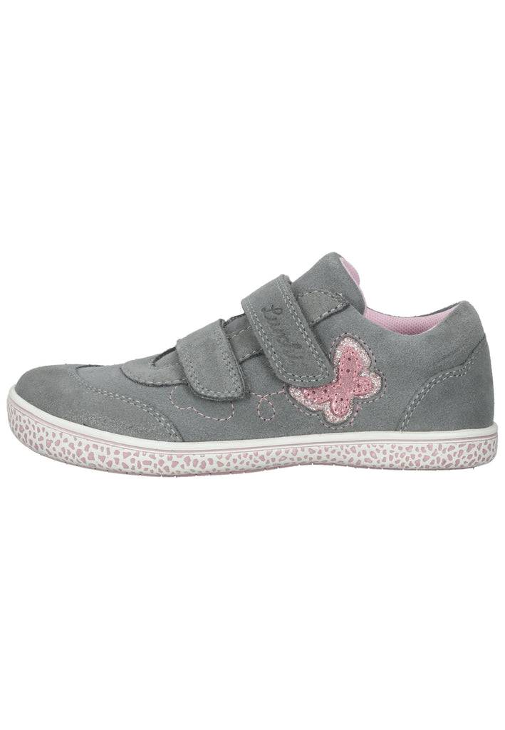 Lurchi Sneaker Veloursleder Grau/Rosa - surf4shoes