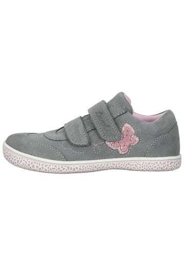 Lurchi Sneaker Veloursleder Grau/Rosa - surf4shoes