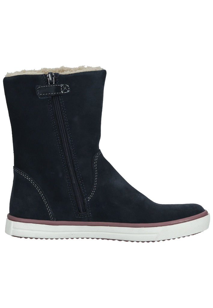 Lurchi Stiefel Leder Dunkelblau Warmfutter - surf4shoes