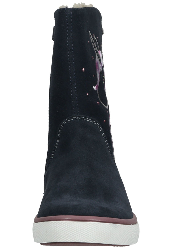 Lurchi Stiefel Leder Dunkelblau Warmfutter - surf4shoes