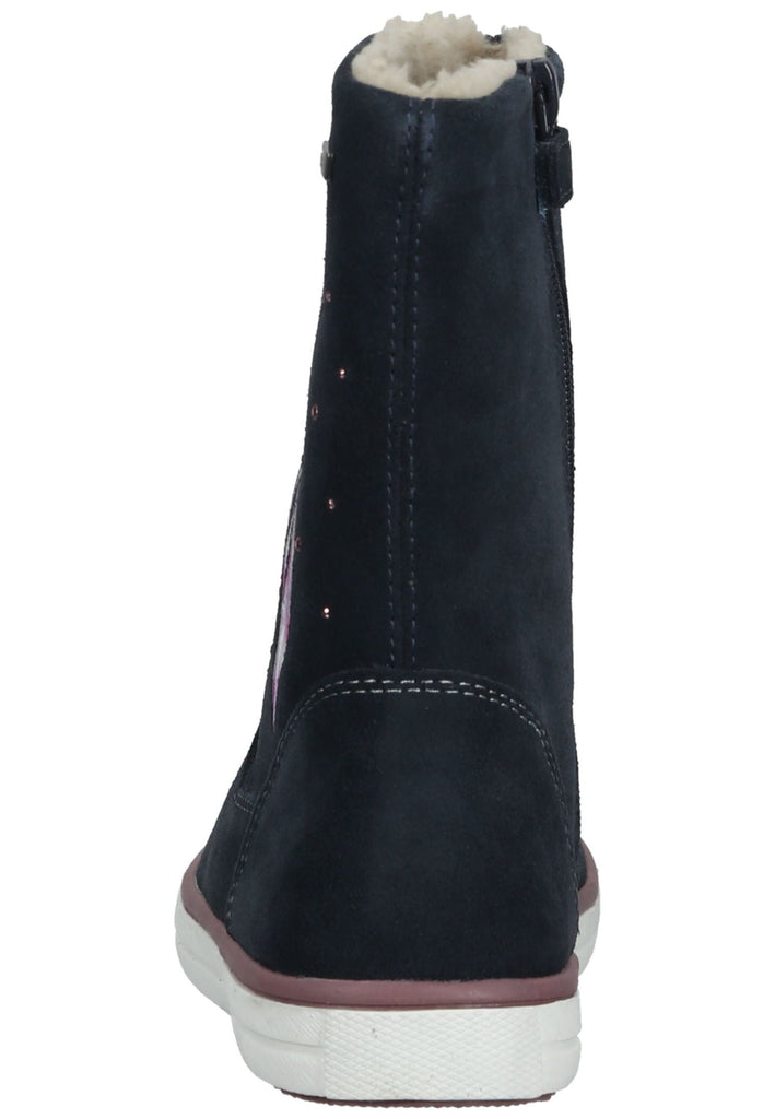 Lurchi Stiefel Leder Dunkelblau Warmfutter - surf4shoes