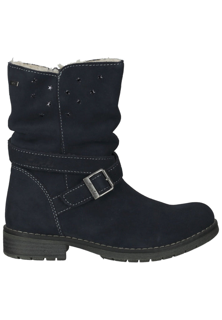 Lurchi Stiefelette Leder Blau Warmfutter - surf4shoes