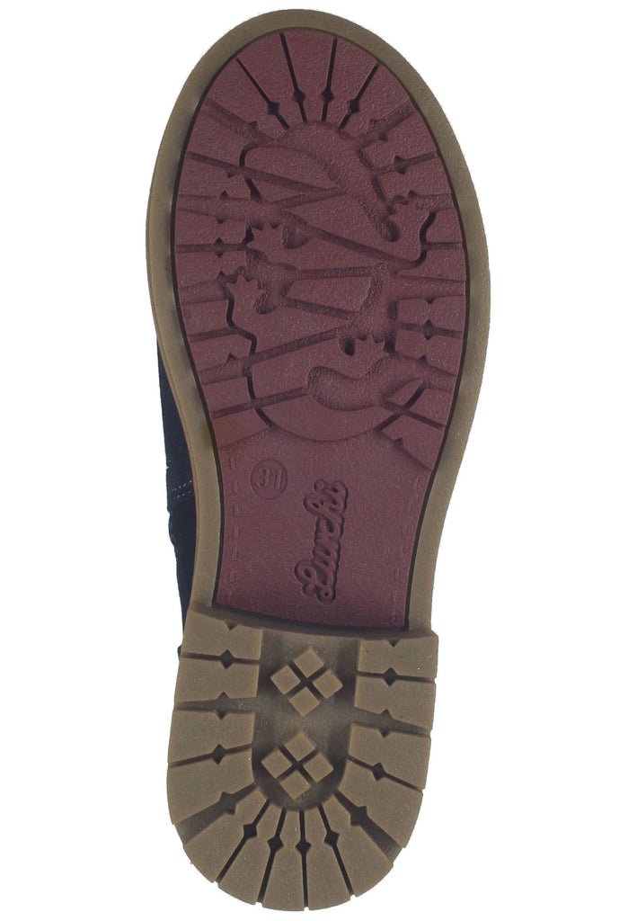 Lurchi Stiefelette Leder Blau Warmfutter - surf4shoes