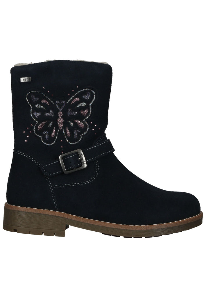 Lurchi Stiefelette Leder Blau Warmfutter - surf4shoes