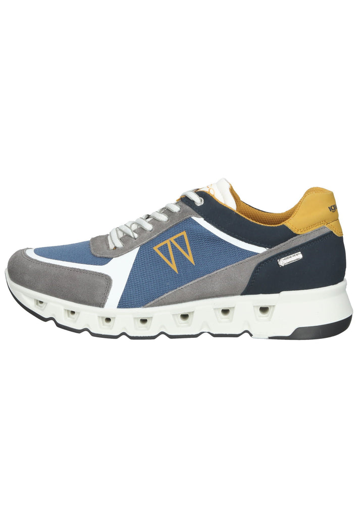 IGI&CO Sneaker Lederimitat/Textil Grau/Blau - surf4shoes