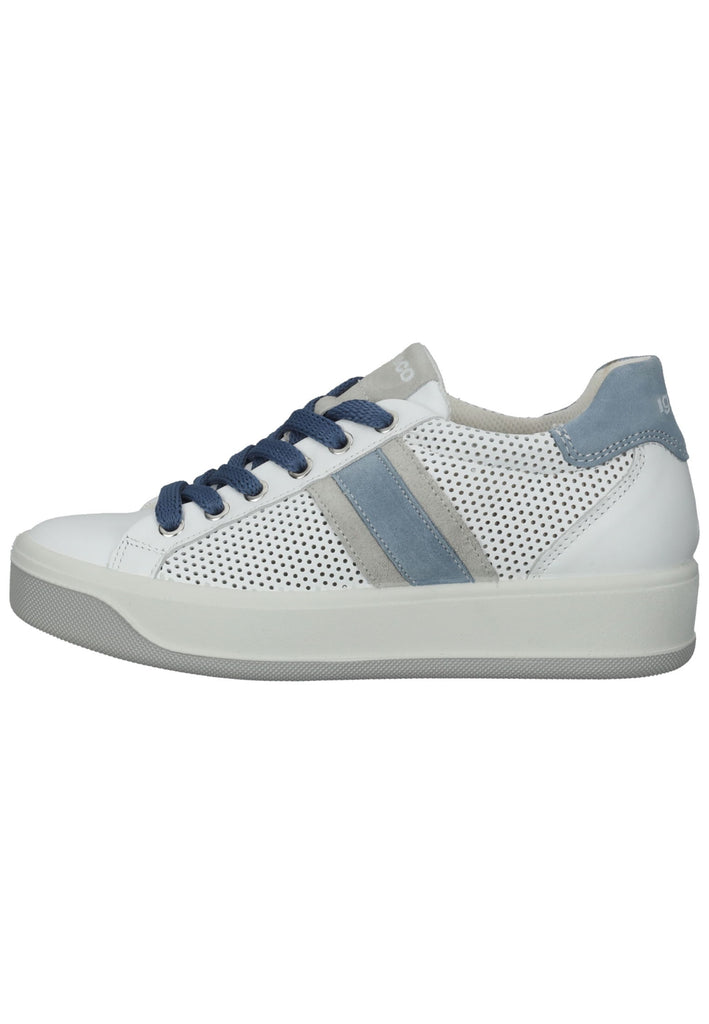 IGI&CO Sneaker Nappaleder Blau/Weiß - surf4shoes