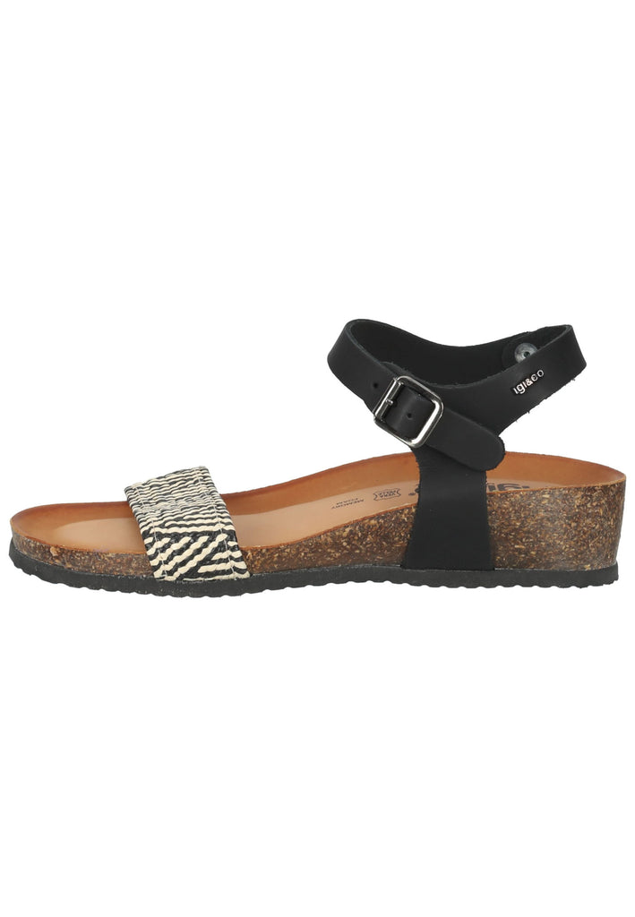 IGI&CO Sandalen Leder Schwarz - surf4shoes