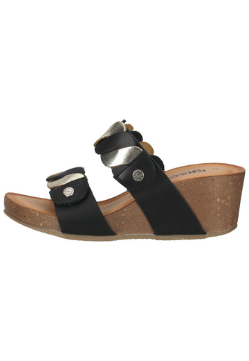IGI&CO Pantoletten Leder Schwarz - surf4shoes