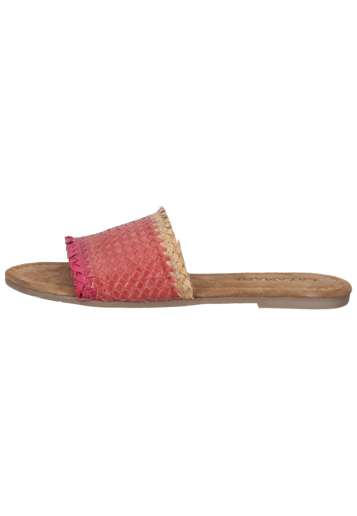 Lazamani Pantoletten Leder Pink - surf4shoes