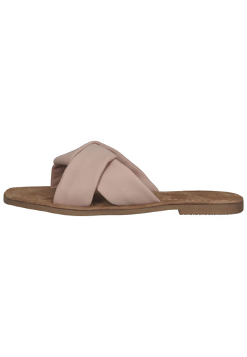 Lazamani Pantoletten Leder Peach - surf4shoes