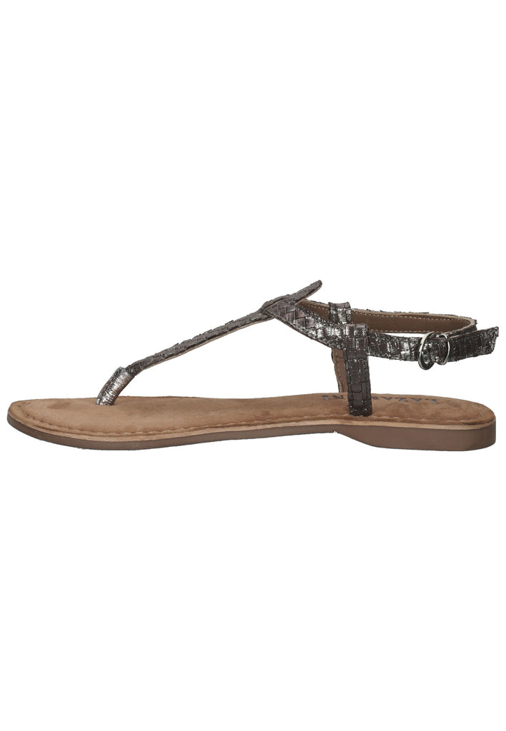 Lazamani Zehensteg Lederimitat/Textil Braun - surf4shoes