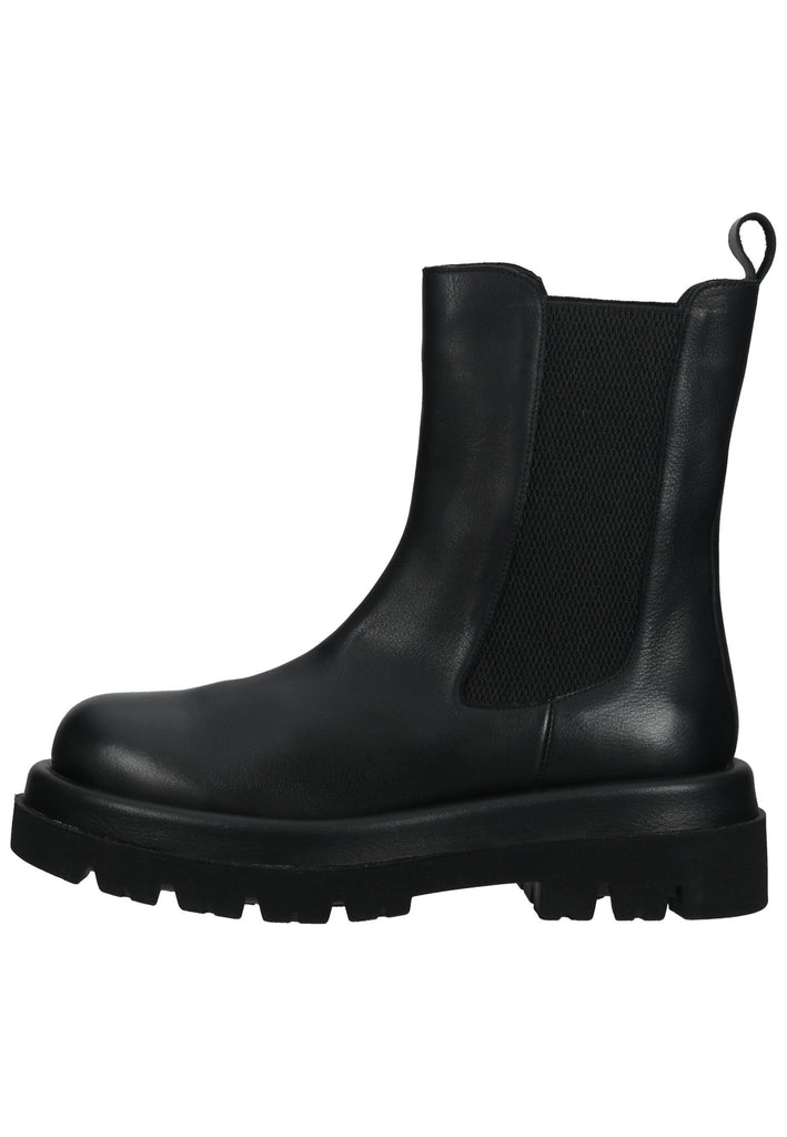 Lazamani Stiefelette Leder/Textil Schwarz - surf4shoes