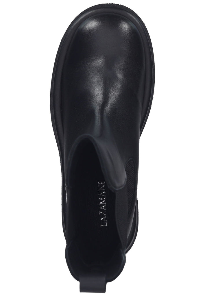 Lazamani Stiefelette Leder/Textil Schwarz - surf4shoes