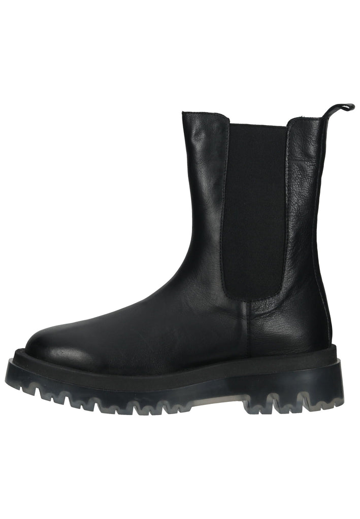 Lazamani Stiefelette Leder/Textil Schwarz - surf4shoes