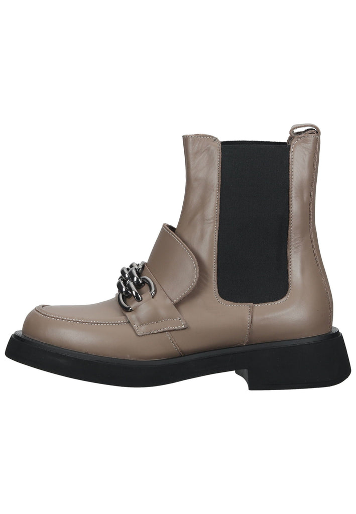 Lazamani Stiefelette Leder/Textil Taupe - surf4shoes