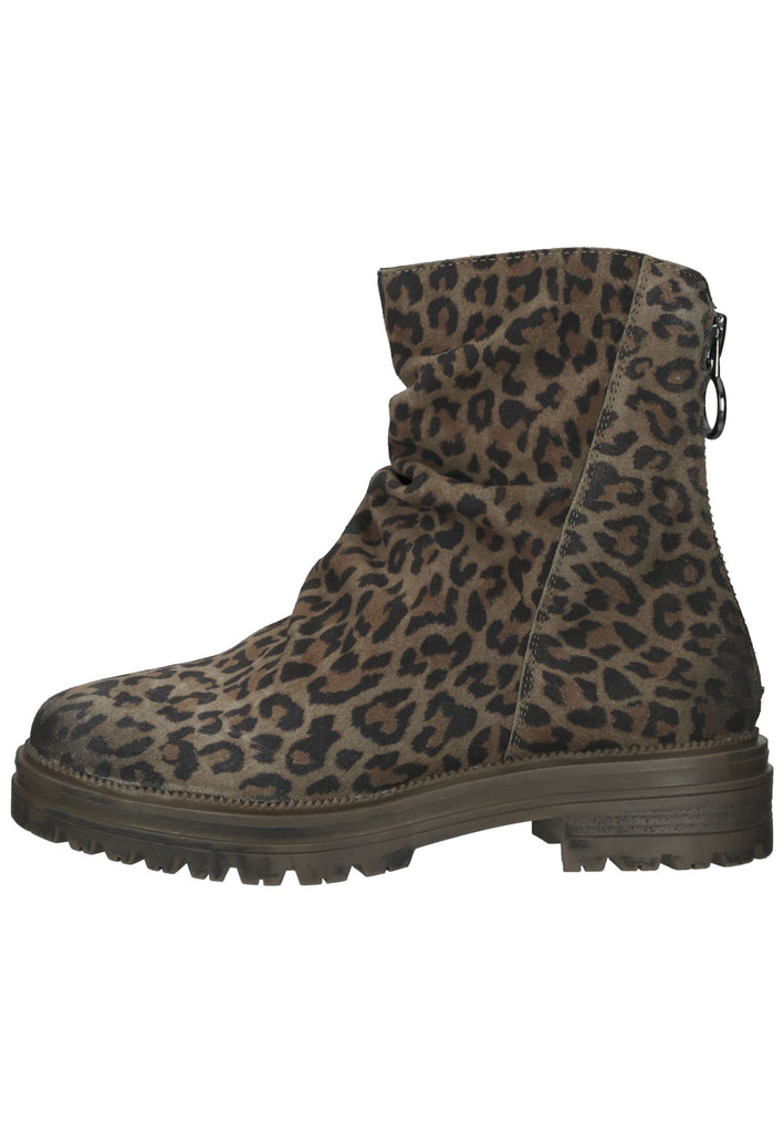 Lazamani Stiefelette Leder Leopard - surf4shoes