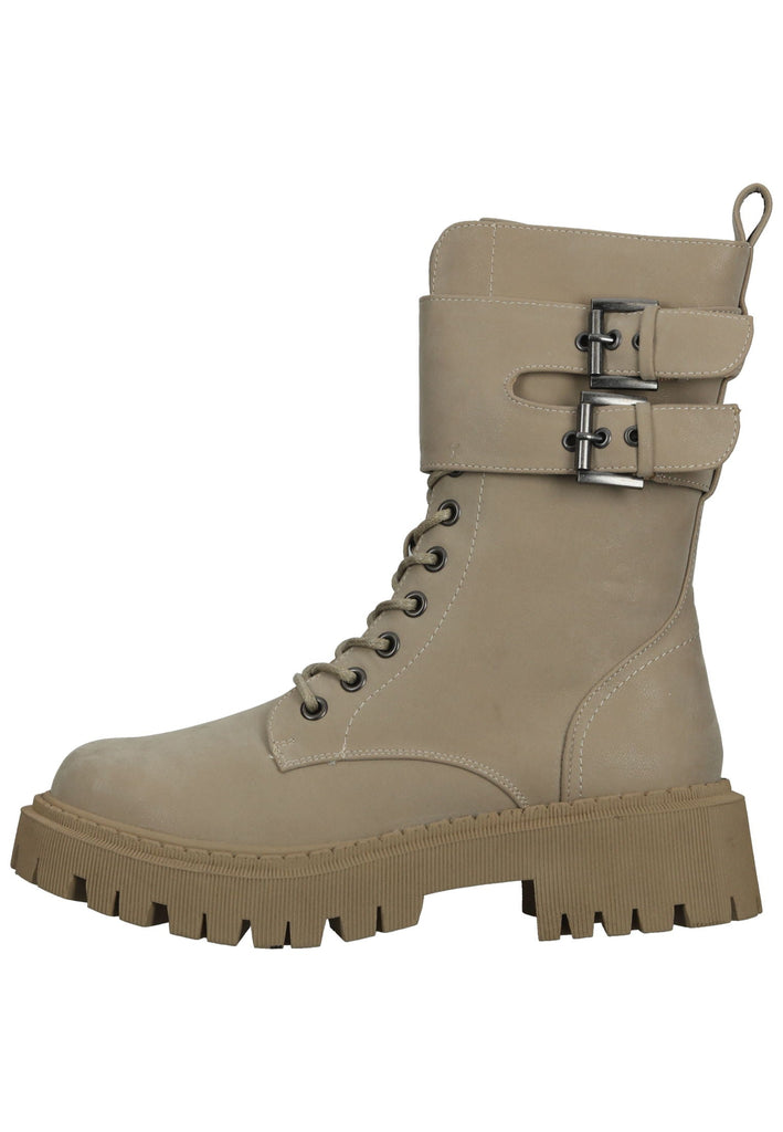 Bullboxer Stiefelette Lederimitat Beige - surf4shoes