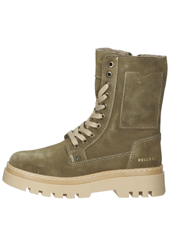 Bullboxer Stiefel Leder Grün Warmfutter - surf4shoes