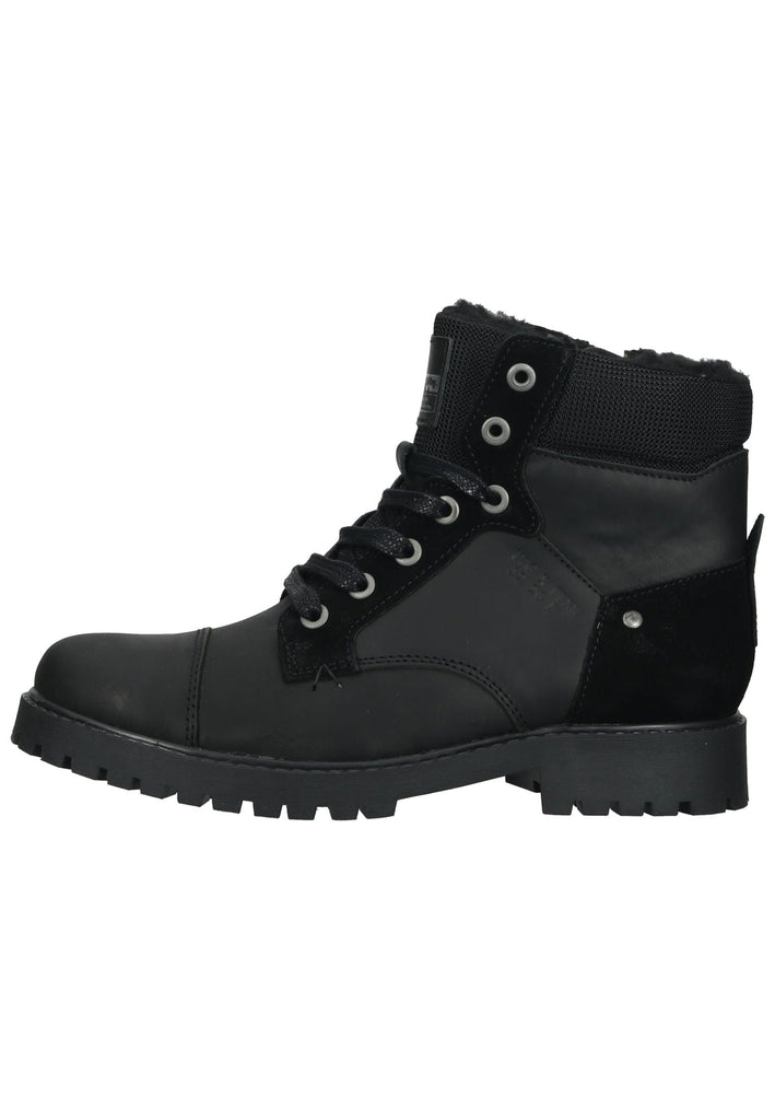 Bullboxer Stiefelette Leder/Textil Schwarz Warmfutter - surf4shoes
