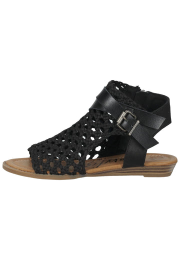 Blowfish Sandalen Lederimitat Schwarz - surf4shoes