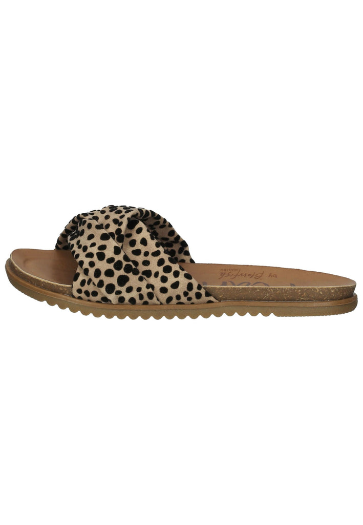 Blowfish Pantoletten Lederimitat Beige/Schwarz - surf4shoes