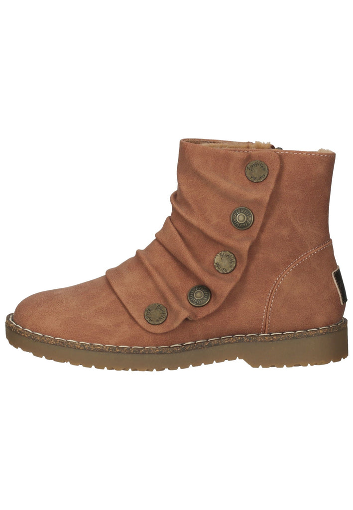 Blowfish Stiefelette Lederimitat Hellbraun Warmfutter - surf4shoes