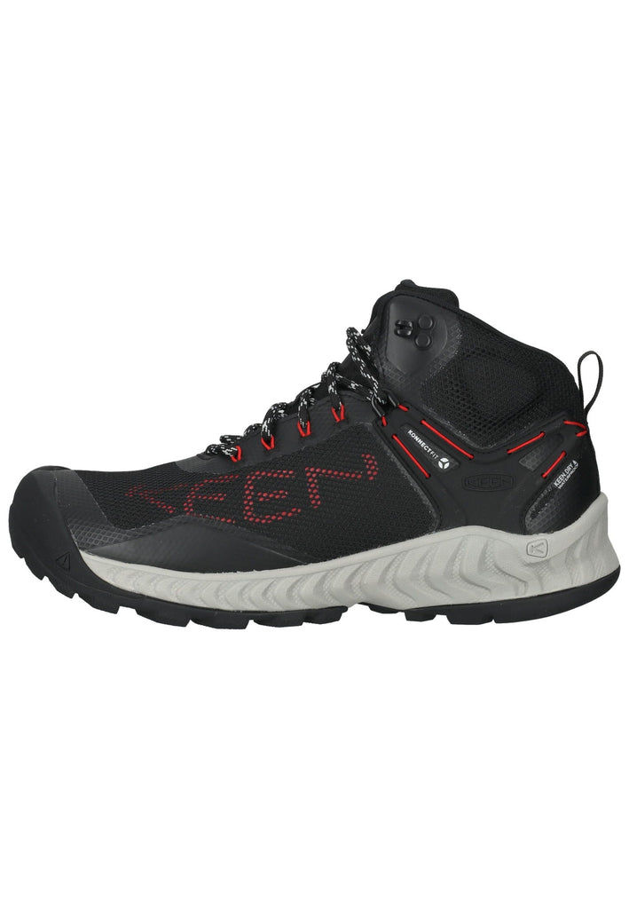 Keen Wanderschuhe Synthetik/Textil Schwarz/Rot - surf4shoes