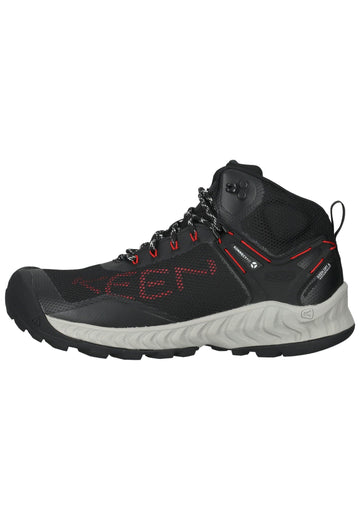 Keen Wanderschuhe Synthetik/Textil Schwarz/Rot - surf4shoes