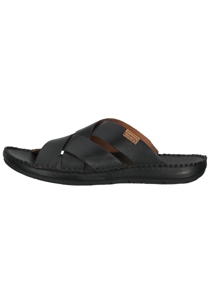 Pikolinos Pantoletten Leder Schwarz - surf4shoes